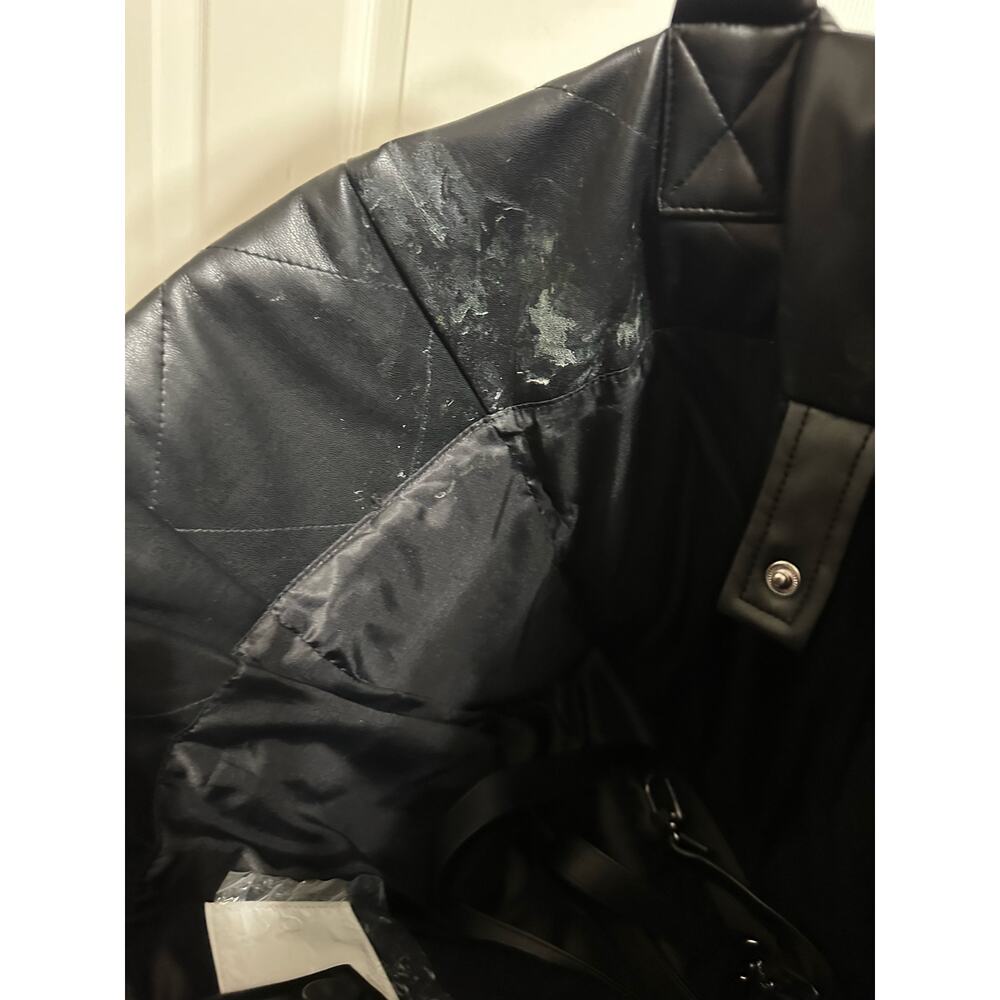 Stand Studio Assante Diamond-quilted puffy tote bag black - Picture 5 of 7